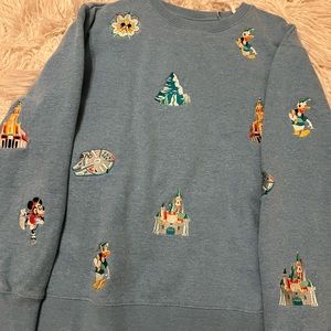Disney “Play in the Parks” Embroidered Icon Crew Neck
